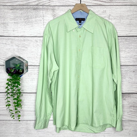 Tommy Hilfiger Golf Green Casual Button Down Shirt Men’s Size XXL - Picture 9 of 9